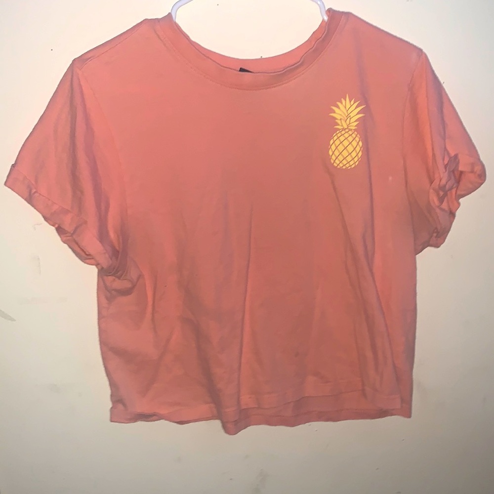Cropped pineapple tee